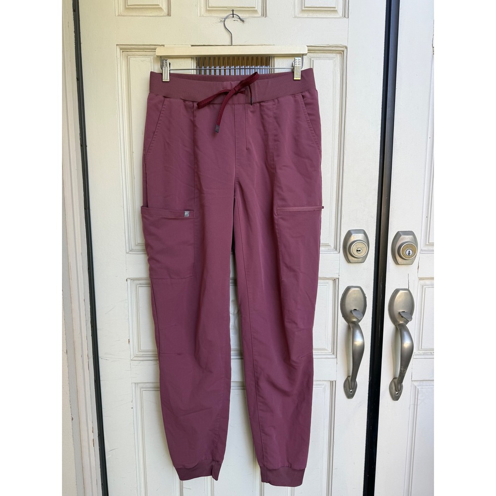 Fabletics Dark Mauve Pink Jogger Scrub Pants Womens Size Large Tall L/T